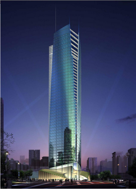 发展大厦——256米超高层，地上56层，地下3层
